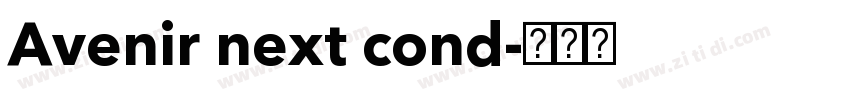Avenir next cond字体转换